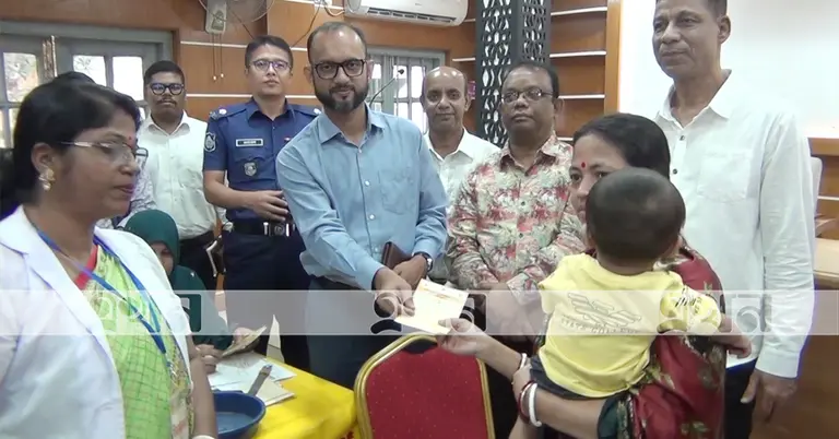 হামের টিকাদান কার্যক্রম উদ্বোধন